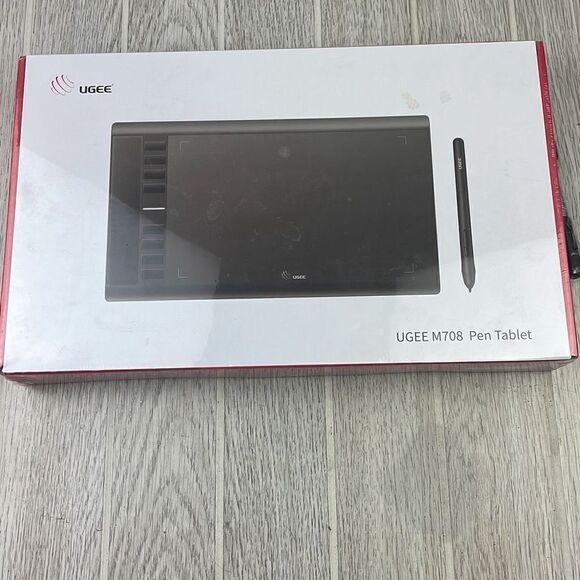 Ugee Drawing Pen Tablet M708 w/ Battery-Free Stylus New - Picture 2 of 9